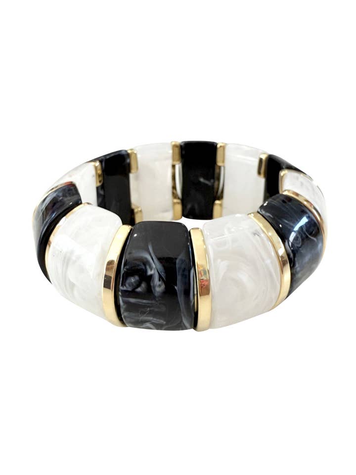 Neva Armband Zwart Mix voor wholesale door Gemelli