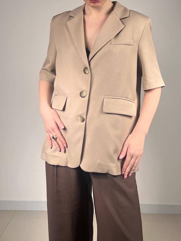 Blazer donna mezza manica - PAPILLON per la vendita all'ingrosso da parte di MAXMILA PARIS