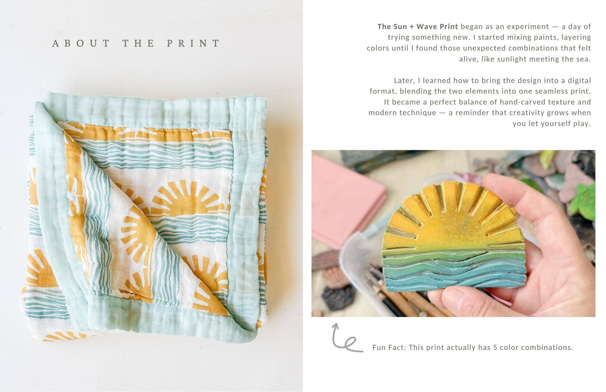 Coca + B.™ - Wholesale Milestone Blanket - Kids & Baby - Sun + Wave Baby Blanket | Organic Bamboo + Cotton7