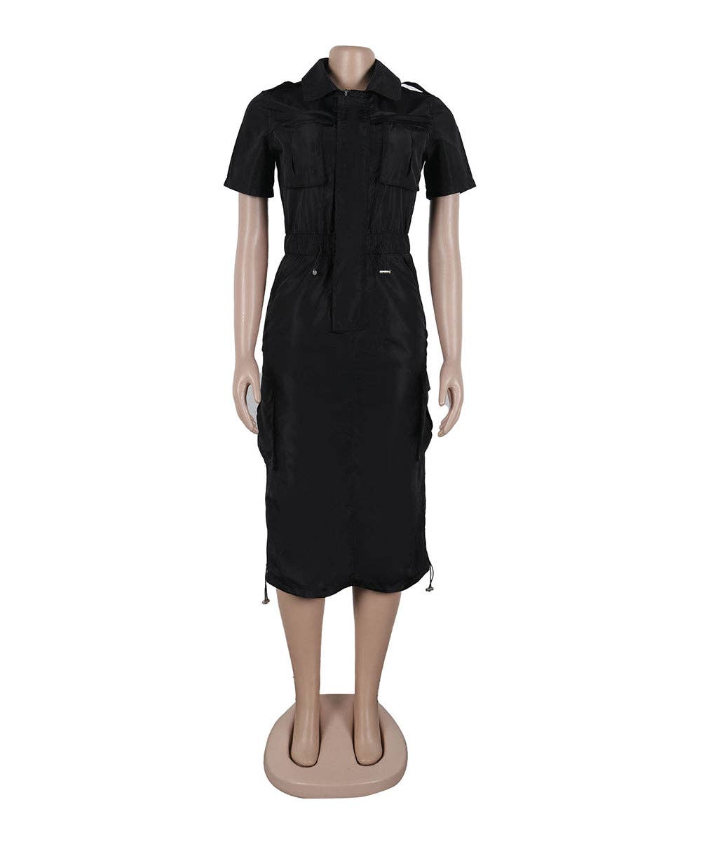 Aria Romance - Wholesale Dress - Women's - Utility Pocket Shirtdress3