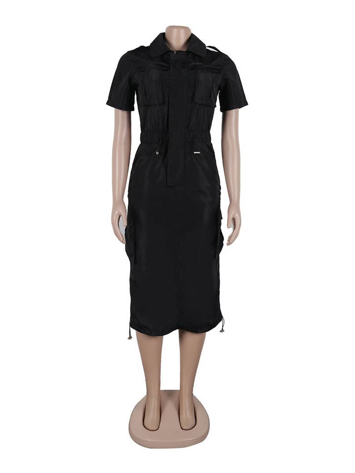 Aria Romance - Wholesale Dress - Women's - Utility Pocket Shirtdress3