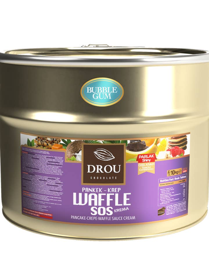 Drou Bubble Gum Chocolate Sauce for Waffle, Crepe & Pancake (10kg) for wholesale by Aladdin