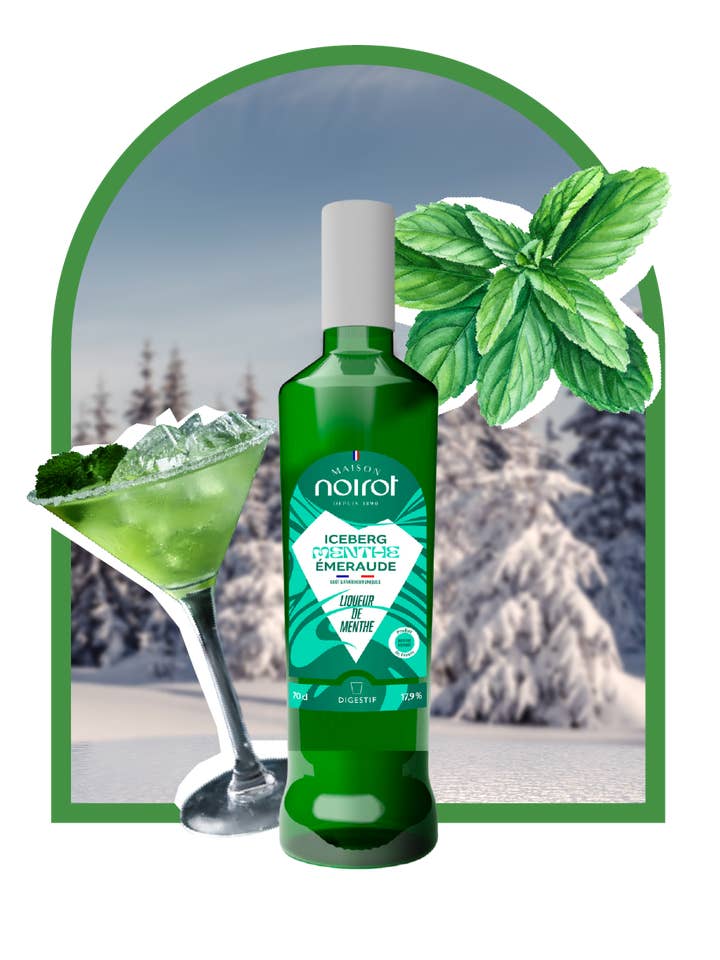Emerald Mint Liqueur 70 cl 17.9% vol for wholesale by Antésite - Maison Noirot