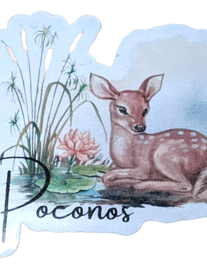 Poconos Baby Deer Magnet for wholesale by Made By Scratch Crafts