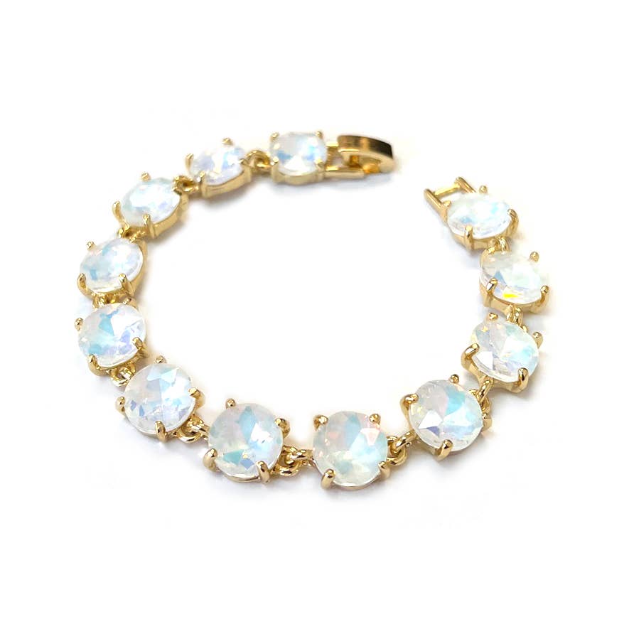 StarryNYC - Vente Bracelets maillon et chaîne - Bracelet rond en cristal taillé dans un coussin24