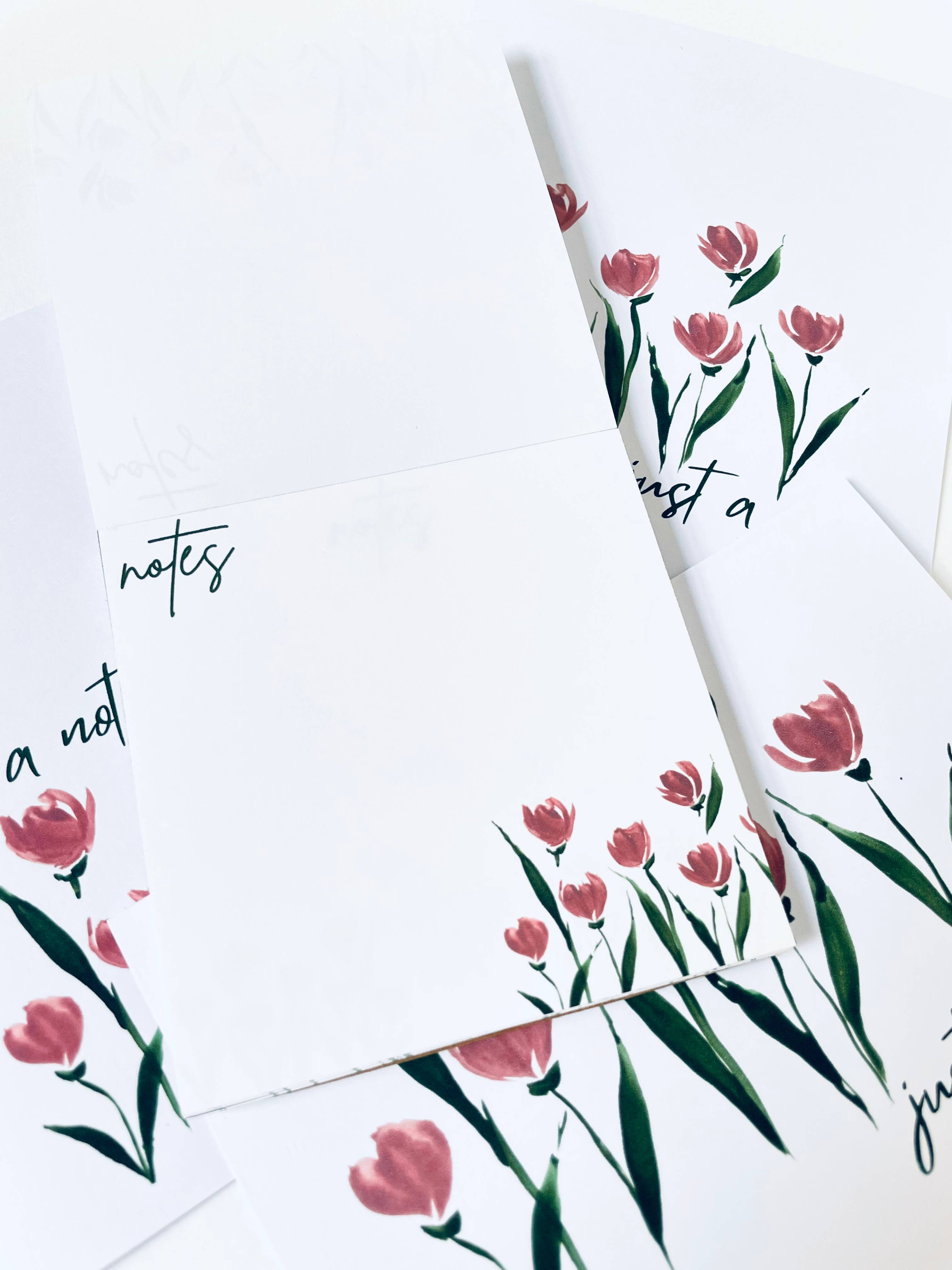 Atelier By Cat - Venta al por mayor Conjunto de papelería y tarjetas - Juego de papelería, blocs de notas y cajas de tarjetas simples con forma de tulipán3