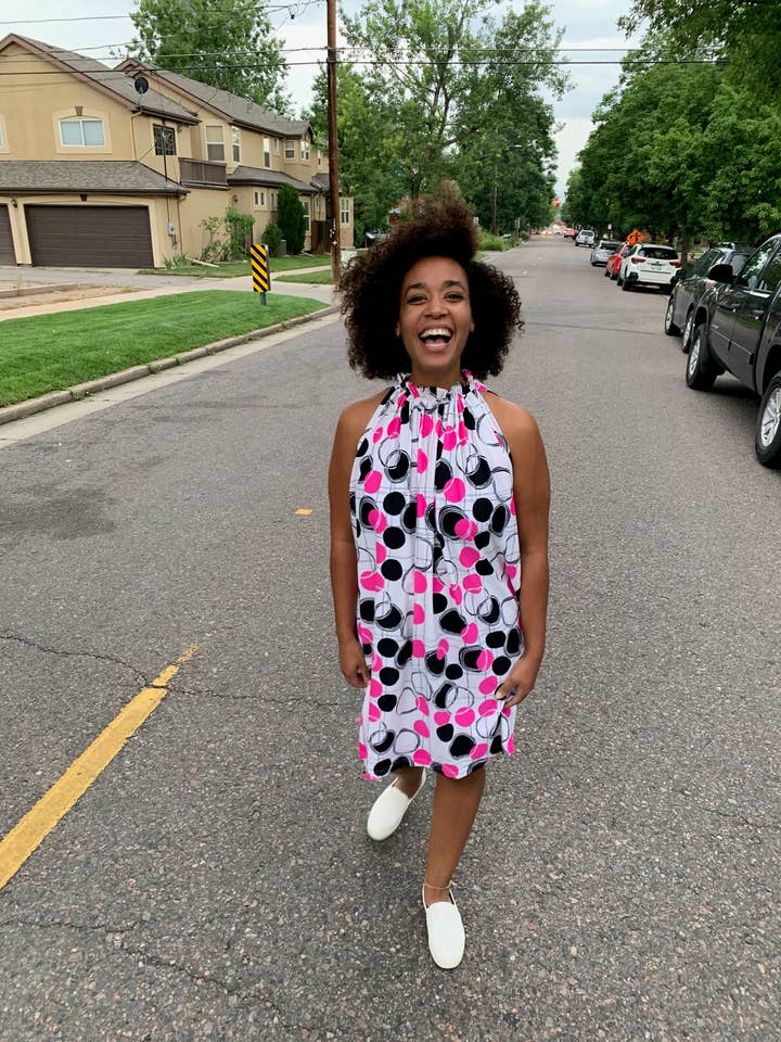 Polka Dot Dance Swing Dress for wholesale by Blind Girl Designs