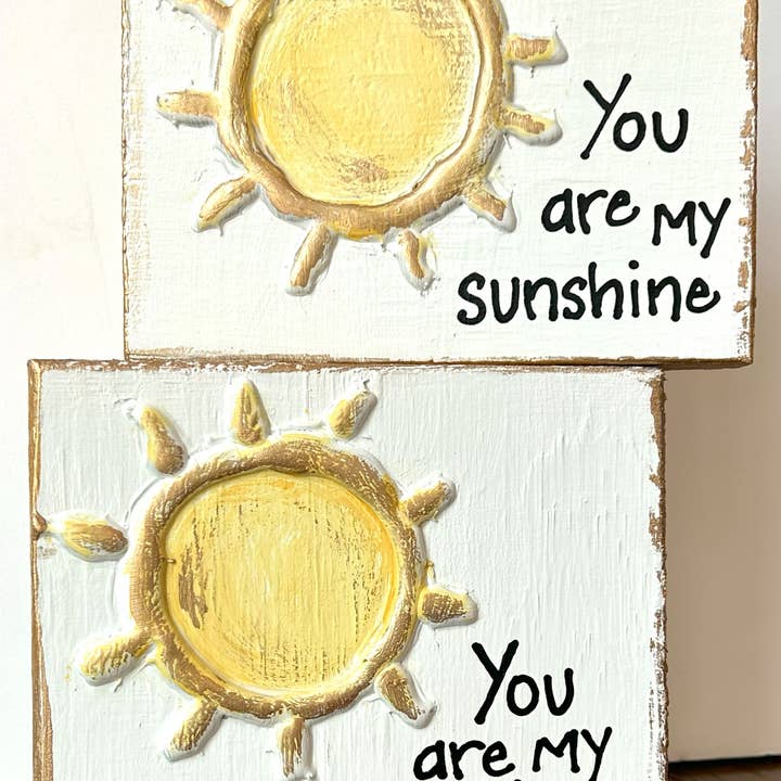 Coddiwomple - Wholesale Sign - "You are my sunshine" hand painted Nursery Baby Expecting3