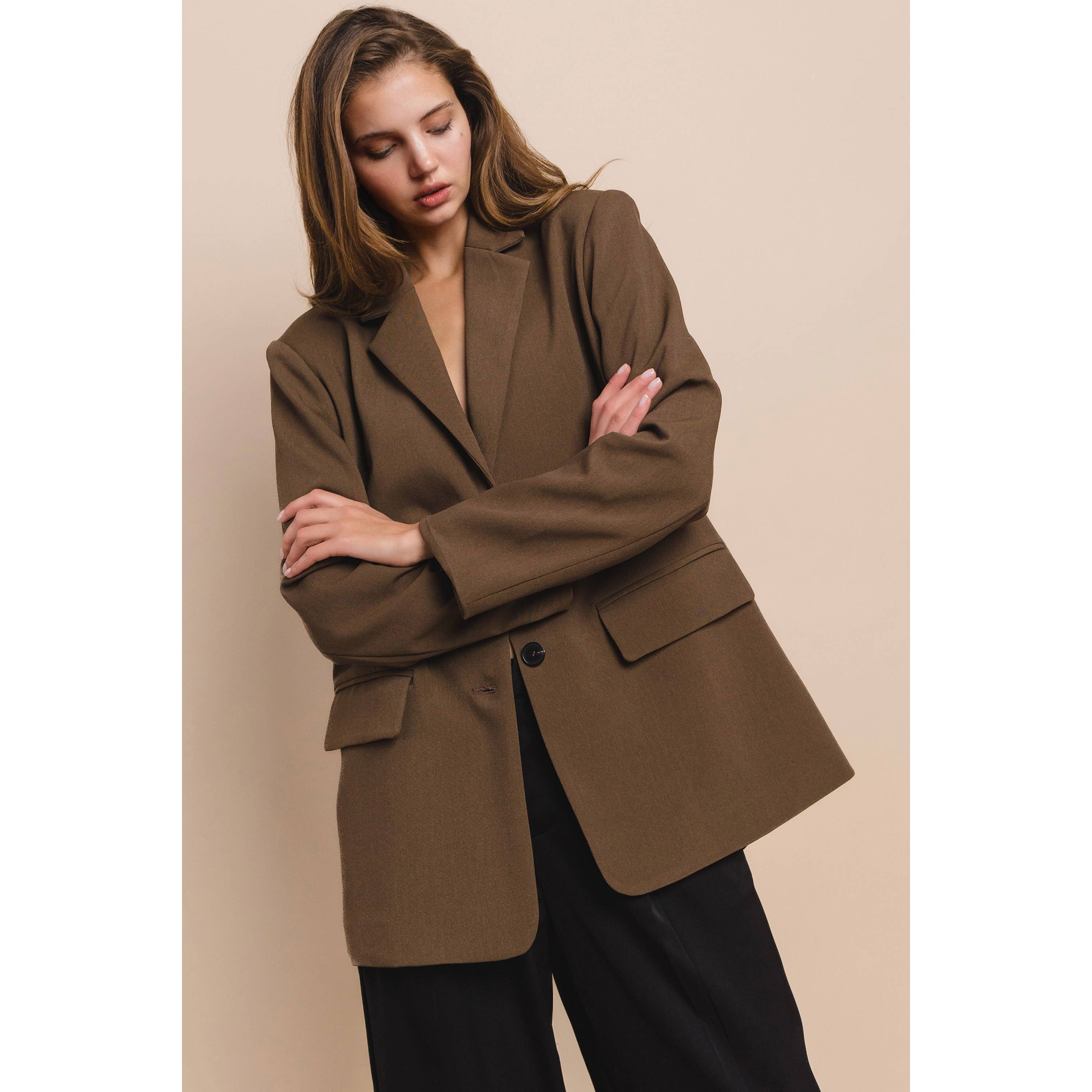 Honey Mango - Wholesale Jacket - Women's - Relaxed fit blazer11