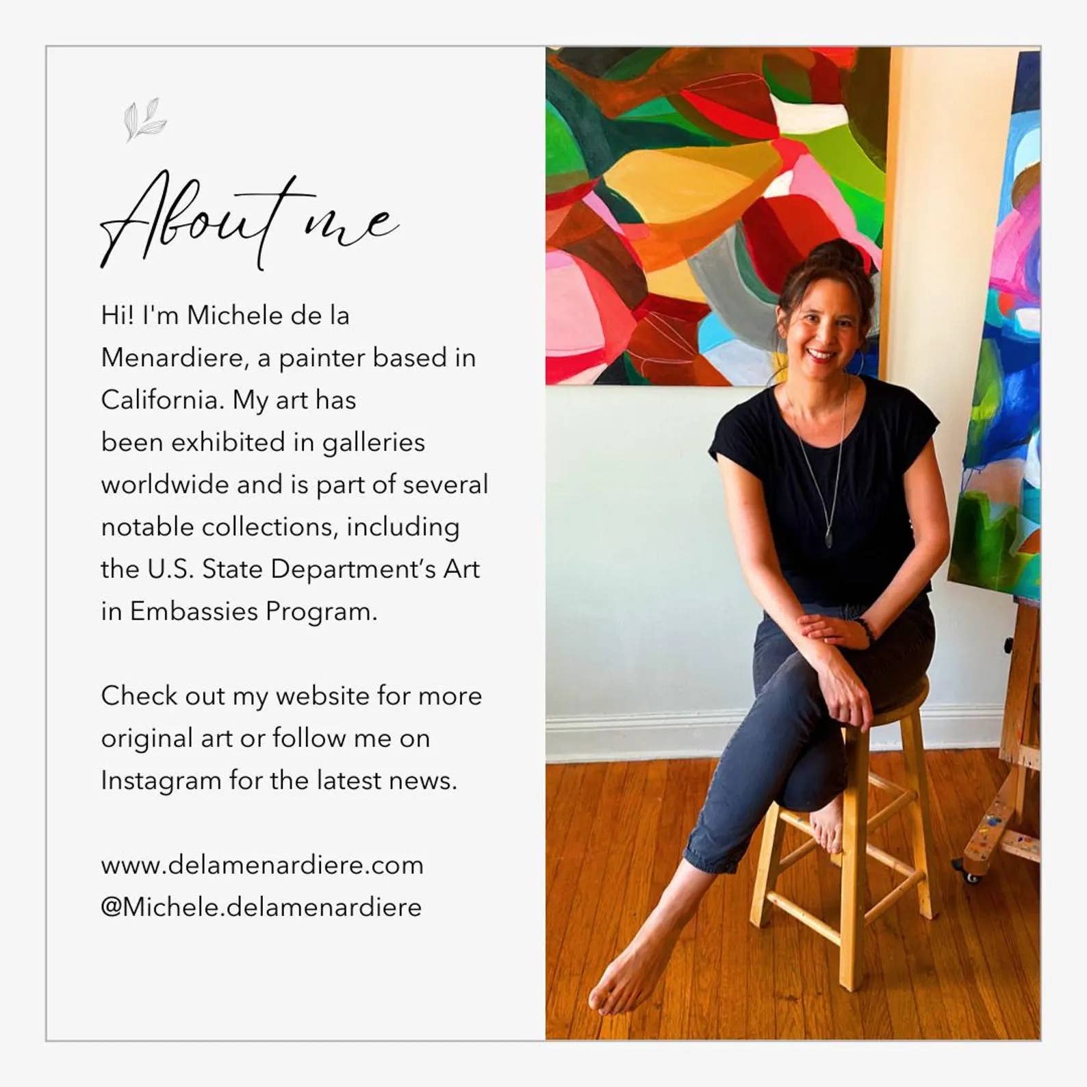 Michele Renee Atelier - Venta al por mayor Ilustración - Impresión de Arte Abstracto Rosa para Pared - Diseño Moderno en Papel9