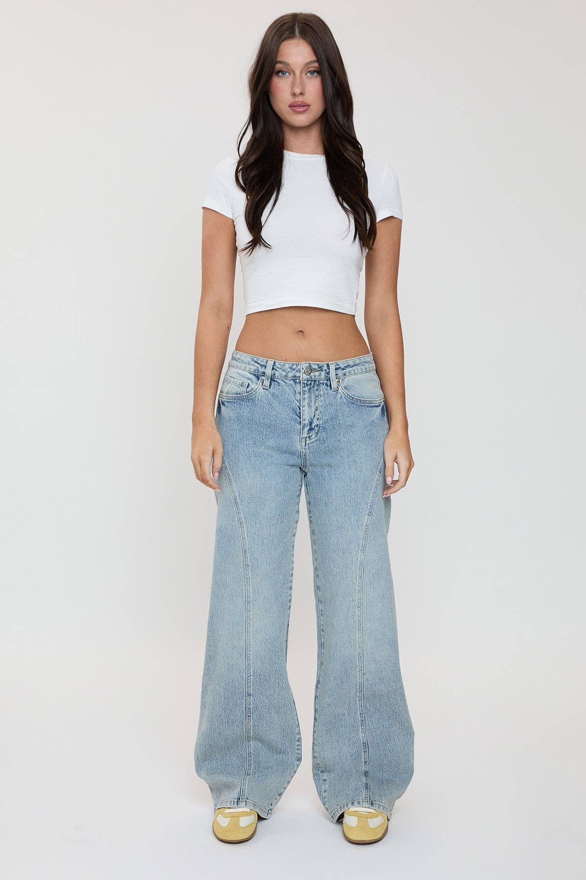 YMI – wholesale Jeans - Dam – Luxe Bella Sömdetalj Vida Jeans-P07319915