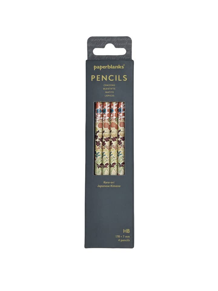 Paperblanks Kara-ori 4-Pack Pencils for wholesale by Chronicle Books