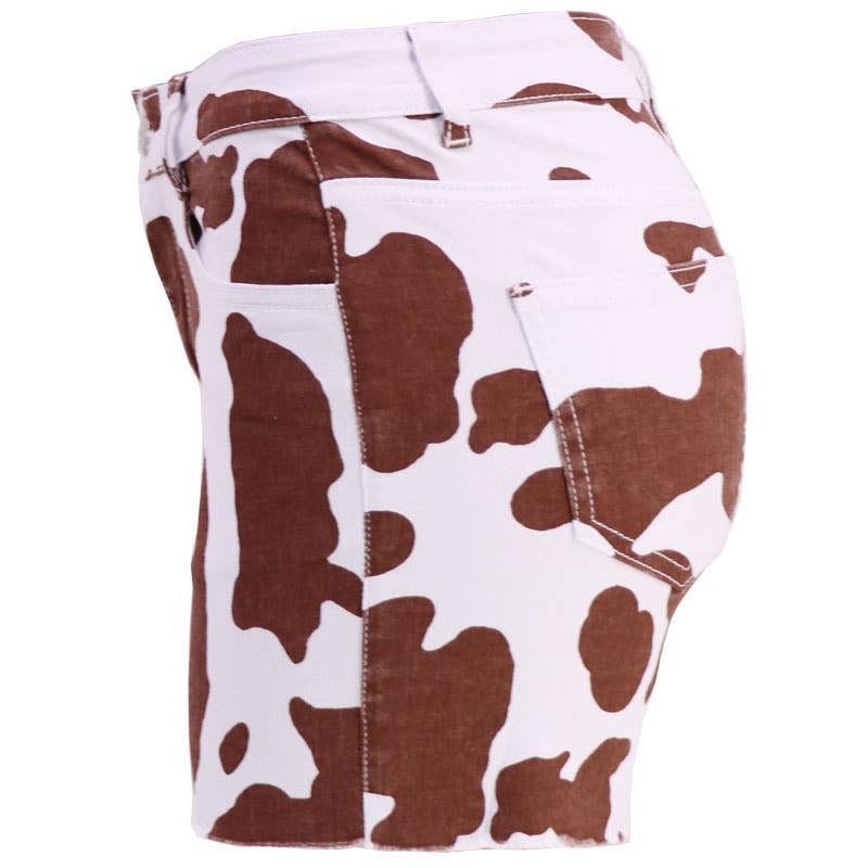 Rosa Clothing - Wholesale Shorts - Women's - Summer cow tie-dye straight shorts7