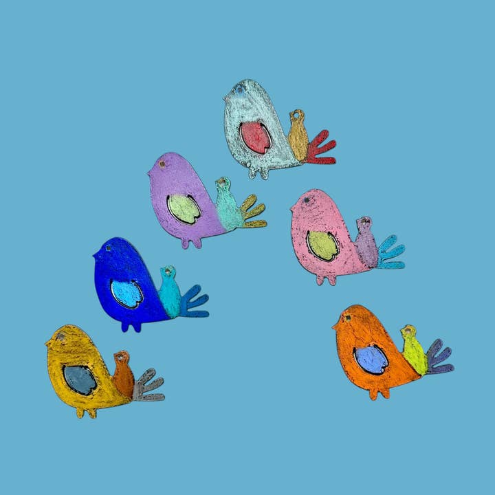 Mamma uccello magnete regalo carino acquisto d'impulso sostenibile mamme per la vendita all'ingrosso da parte di Whimsies