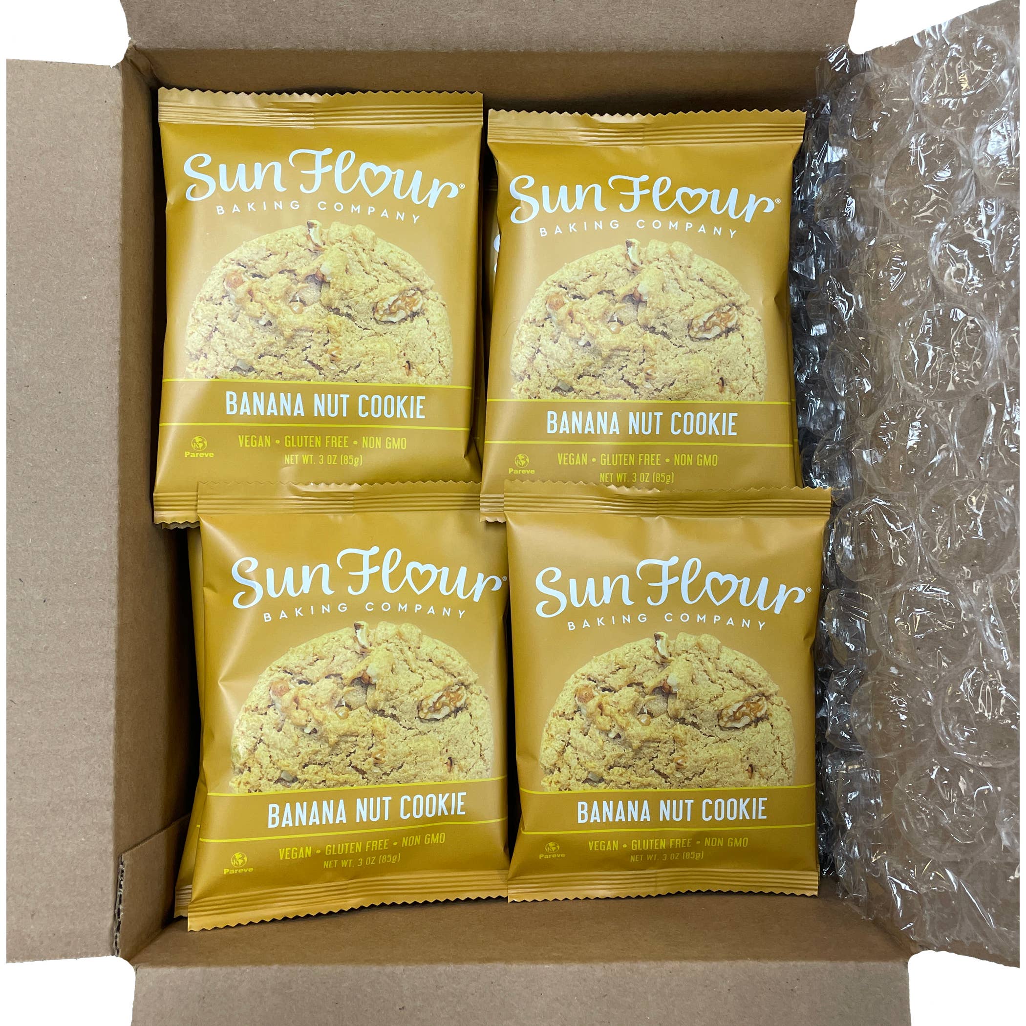 Sun Flour Baking Company - Vente Biscuits - Cookie aux noix et à la banane sans gluten 3oz 12/boîte3