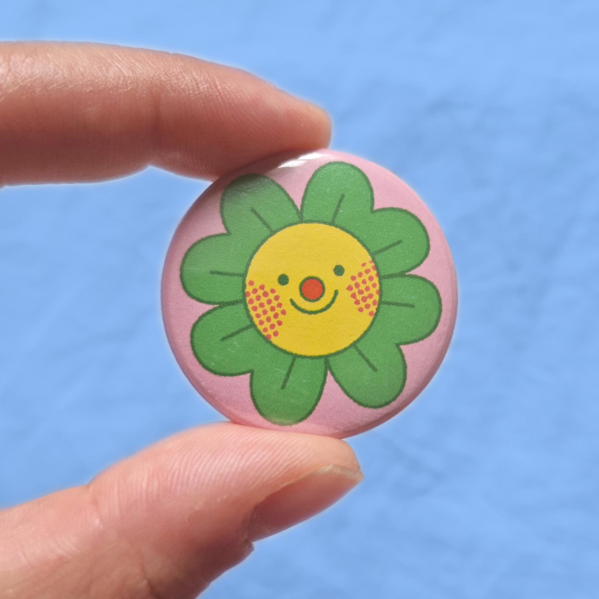 Iris Otto Illustration - Wholesale Lapel Pin/Button - Flower button badge 2