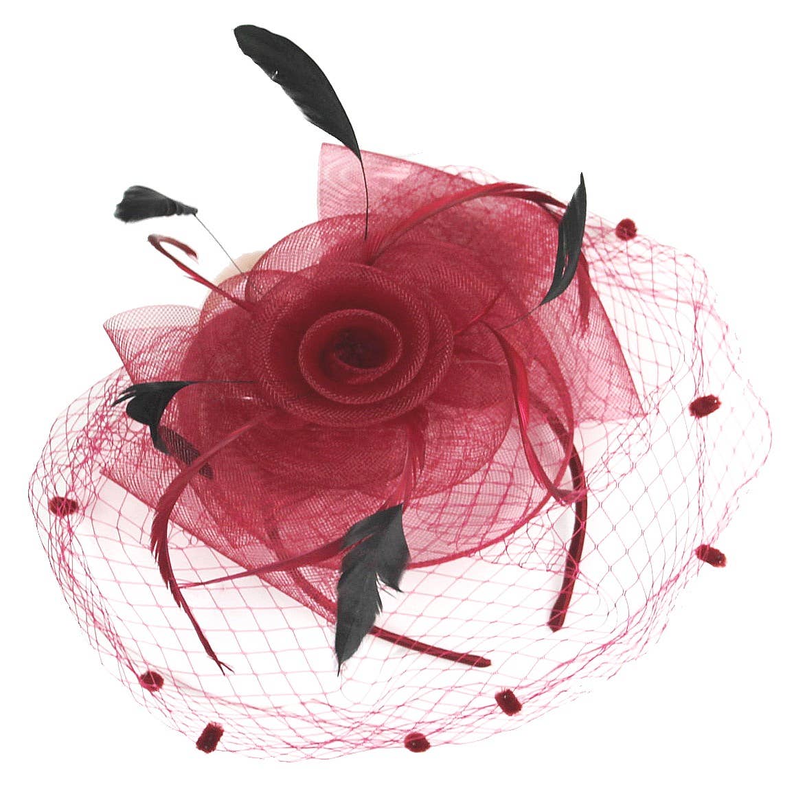 Diacly - Wholesale Fascinator Hat - Women's - Flower Mesh Flapper Fascinator s115