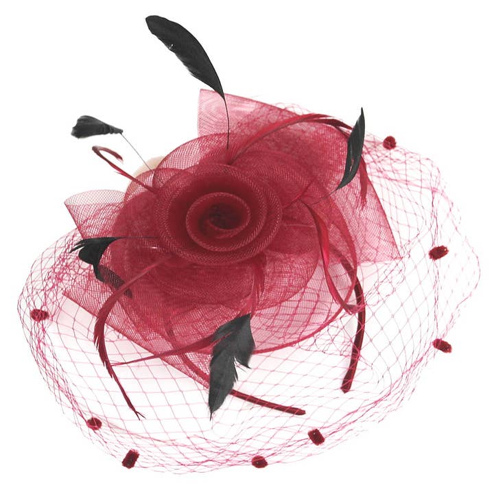 Diacly – wholesale Fascinator hat – Women's – Flower Mesh Flapper Fascinator s115