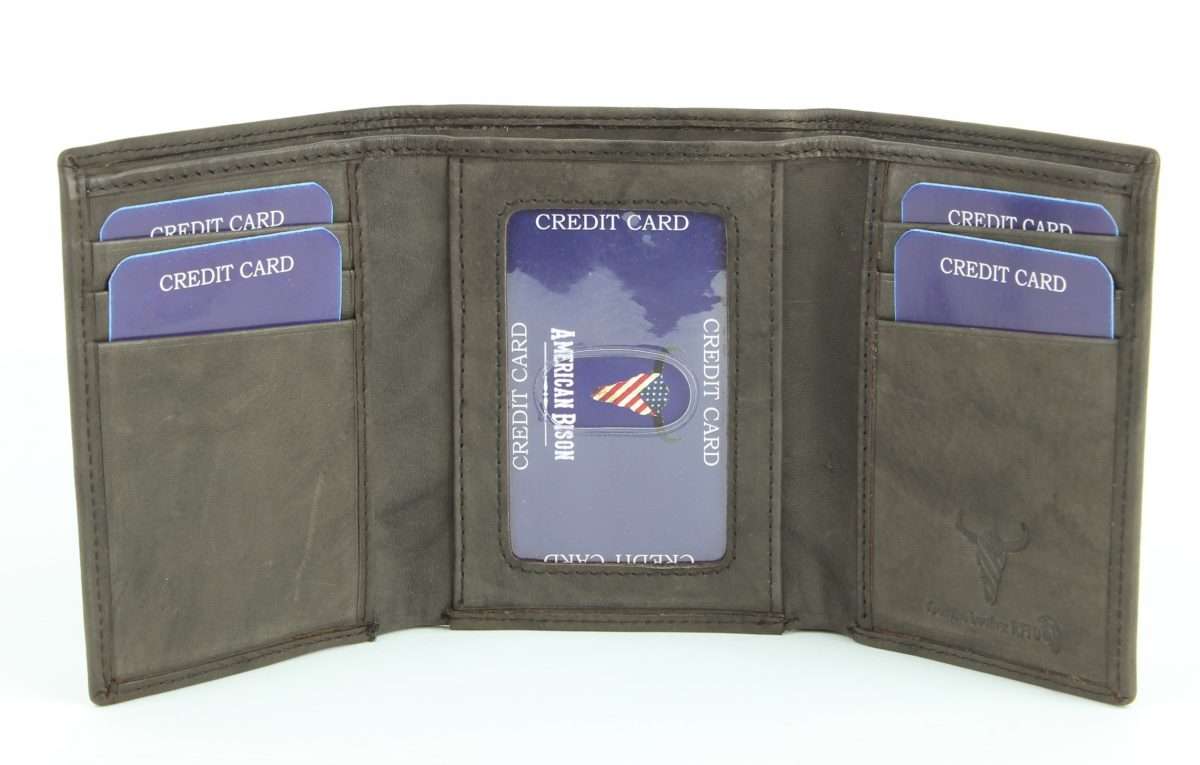 Leather Impressions Inc - Wholesale Wallet - Men's - American Bison Tall Trifold Wallet12
