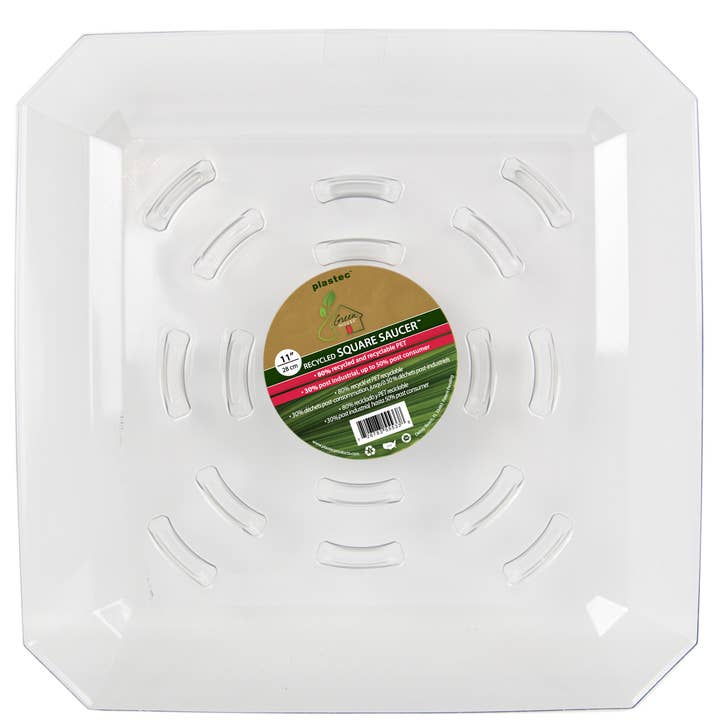 Square Recycled Underkop 11" for engroshandel hos Plastec Products