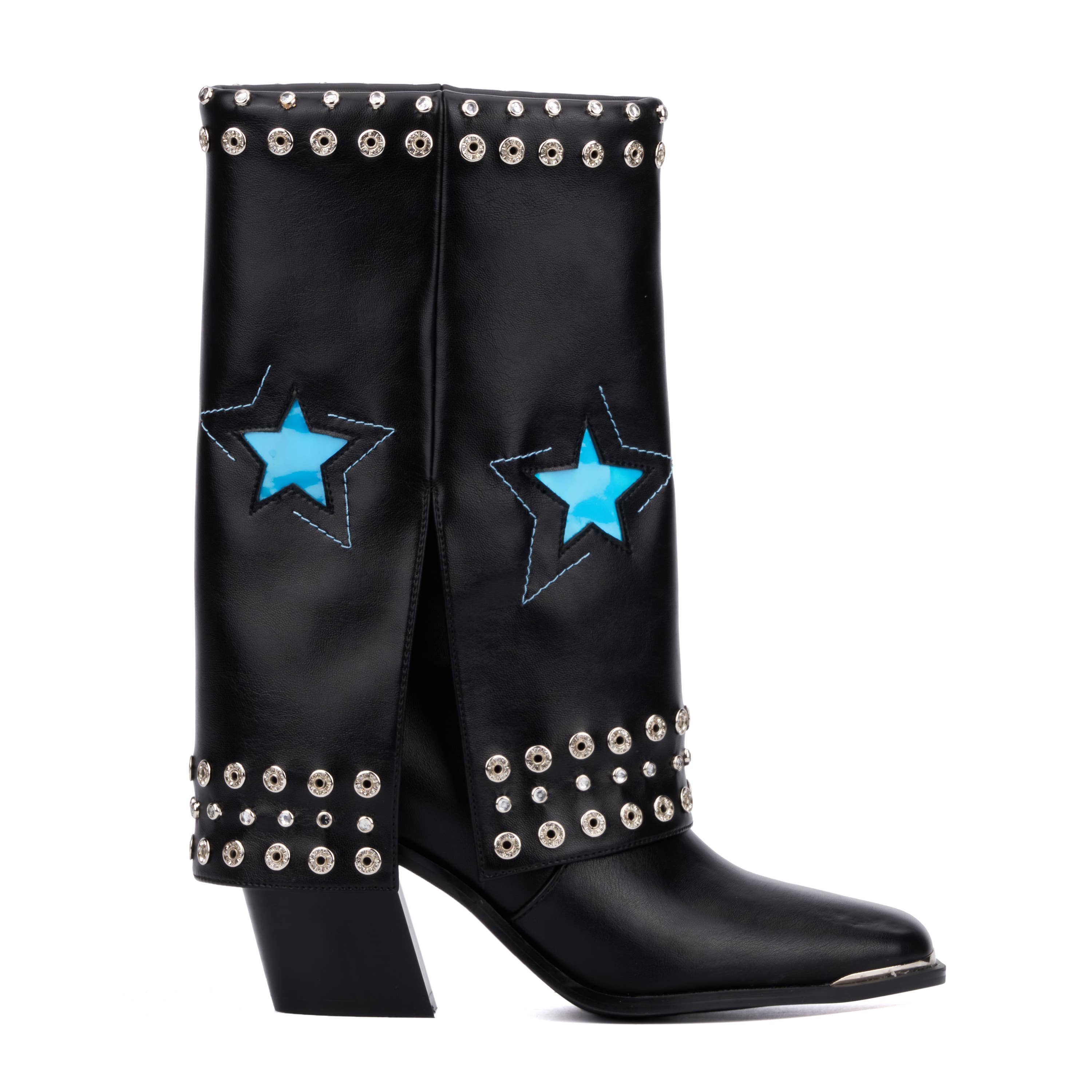 NOIR Bottes hautes Olivia Miller Twilight pour femmes en vente sur Faire2