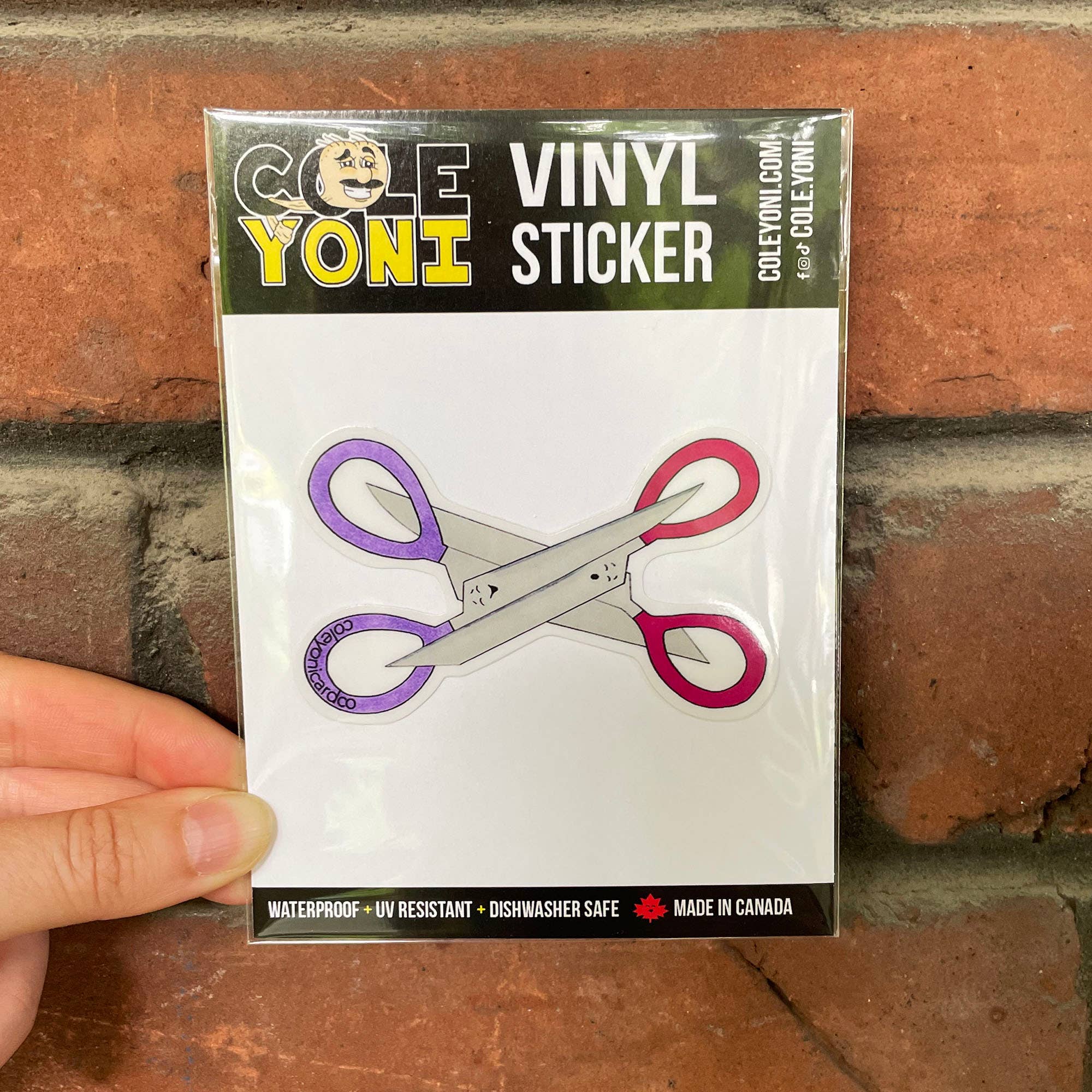 Cole-Yoni Inc. - Wholesale Sticker - Sapphic schaar vinyl sticker3