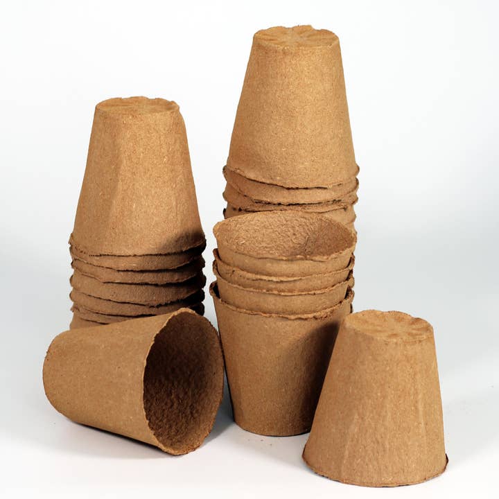 Daniel's Plants - Wholesale Plant Pot - 4" Naked Pots | Plantable Seed Starter Pots - Organic & Biodegradable