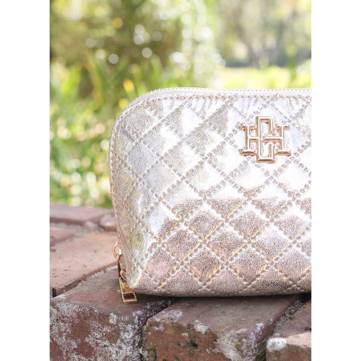 Caroline Hill - Wholesale Makeup/Cosmetic Bag - Ibiza Small Pouch Champagne Pop2