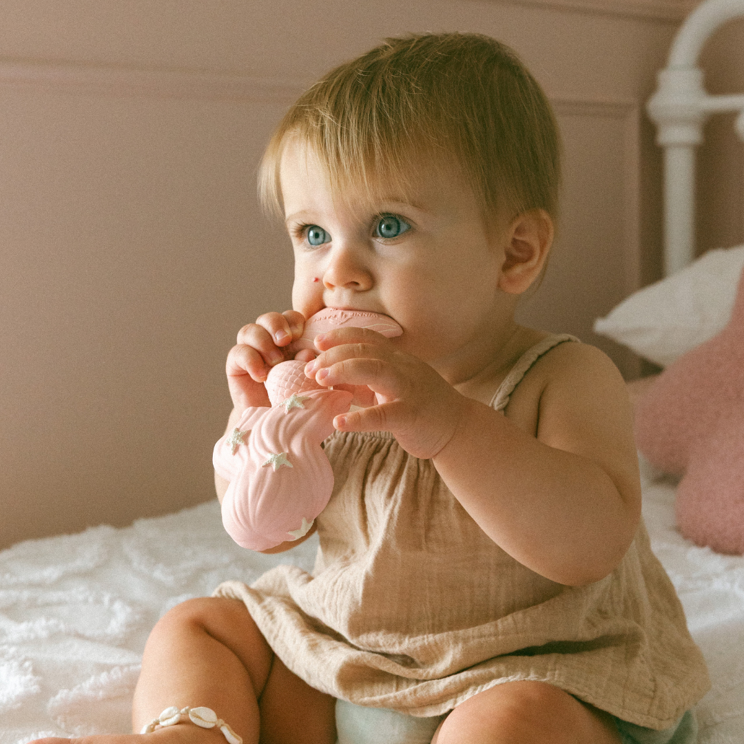 Winnie Parkes - Wholesale Teether (Not Clip-On) - Baby - Maeve the Mermaid Natural Rubber Teether2