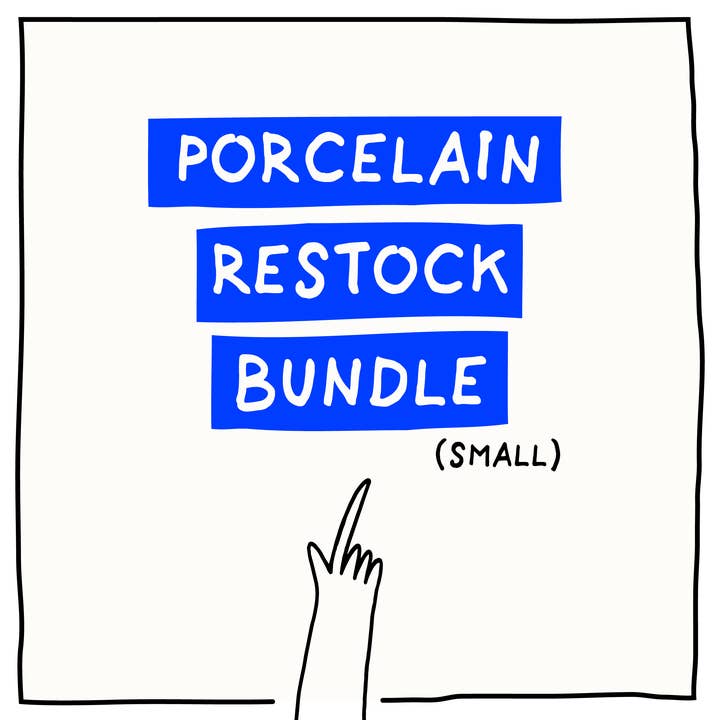 Porslin påfyllningspaket (liten) för wholesale av helen b