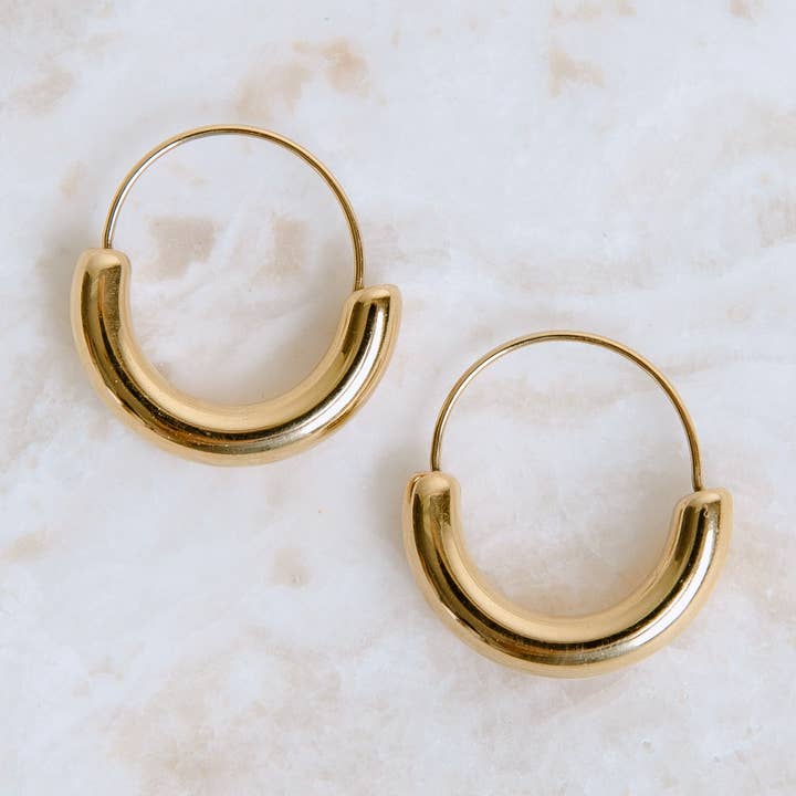 Gold Scarlett Hoop for wholesale on Faire0