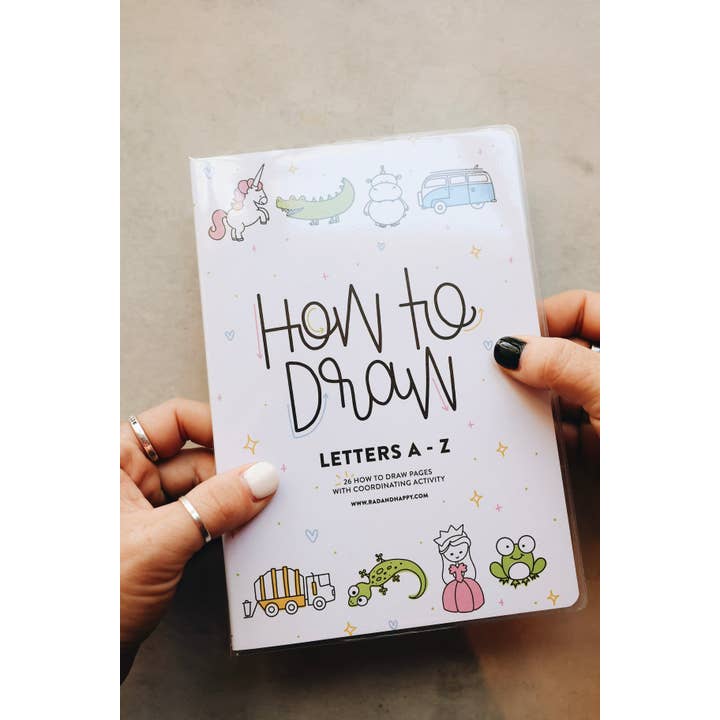 How to Draw A-Z Activity Book for wholesale by Rad & Happy