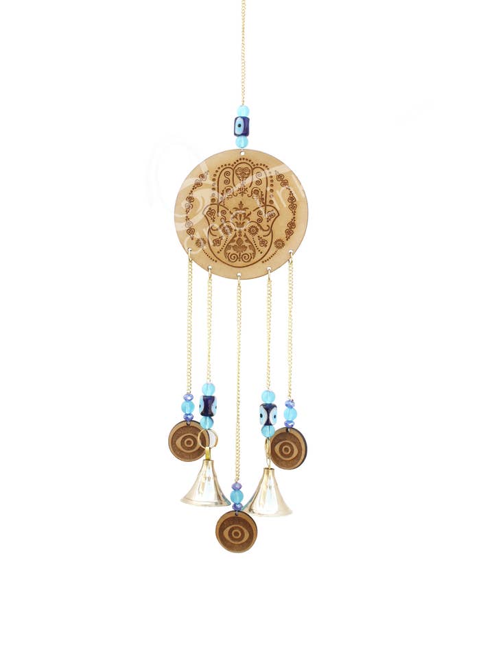 (PC)PENDURAR - MÃO DE FÁTIMA EM MADEIRA GRAVADA 16" por atacado de Oceanic Linkways Inc