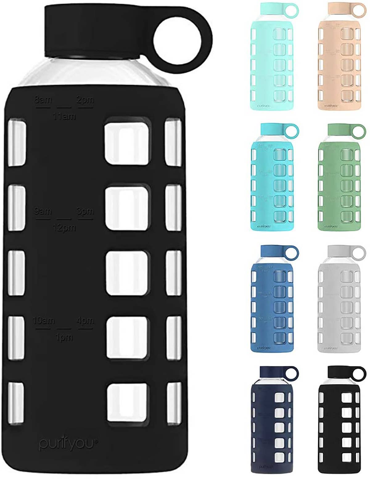 purifyou – wholesale Water bottle – purifyou® Premium Glass Water Bottle9