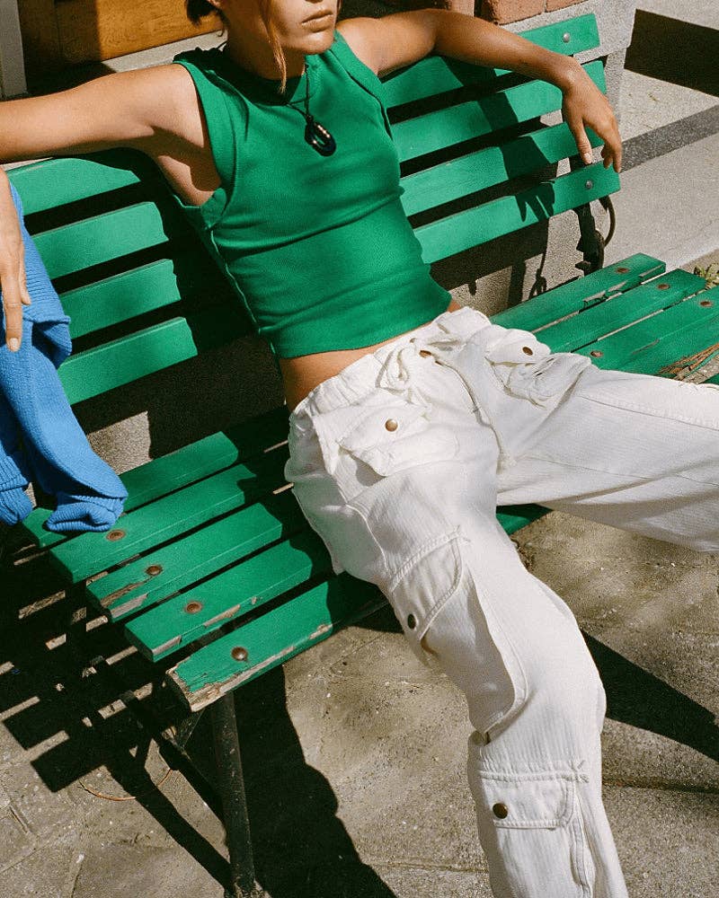 Sweetkama - Wholesale Tank Top - Women's - Ladies Ribbed Sleeveless Tank Top SKT2789