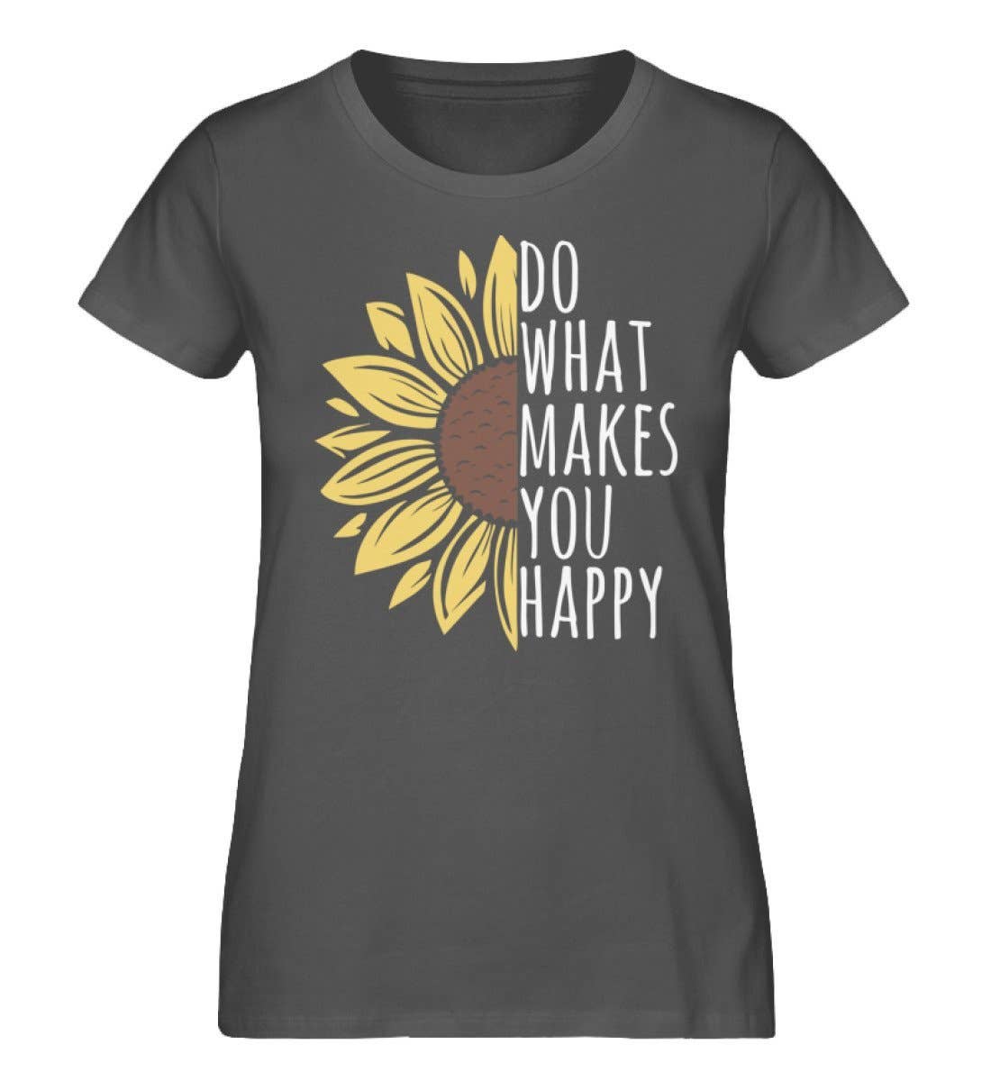 GARTENFAN - Wholesale Screen Printed T-Shirt - Women's - What makes you happy - women's premium organic shirt5