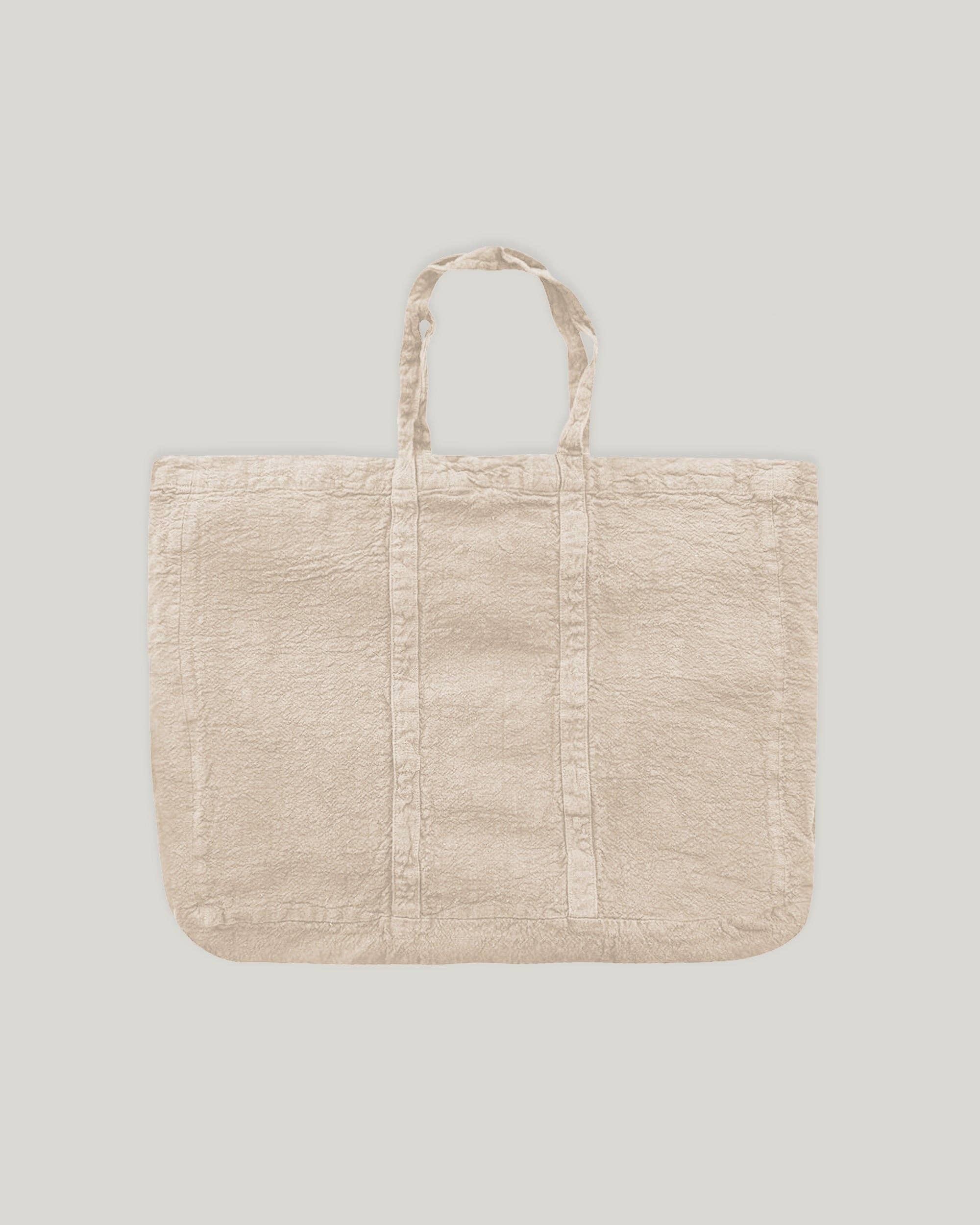 Maison Masarin - Wholesale Grocery/Shopping Bag - French raw linen yogi bag - shopping bag8