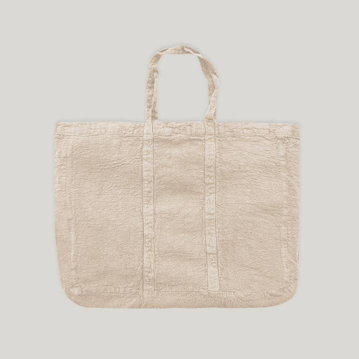 Maison Masarin - Wholesale Grocery/Shopping Bag - French raw linen yogi bag - shopping bag8