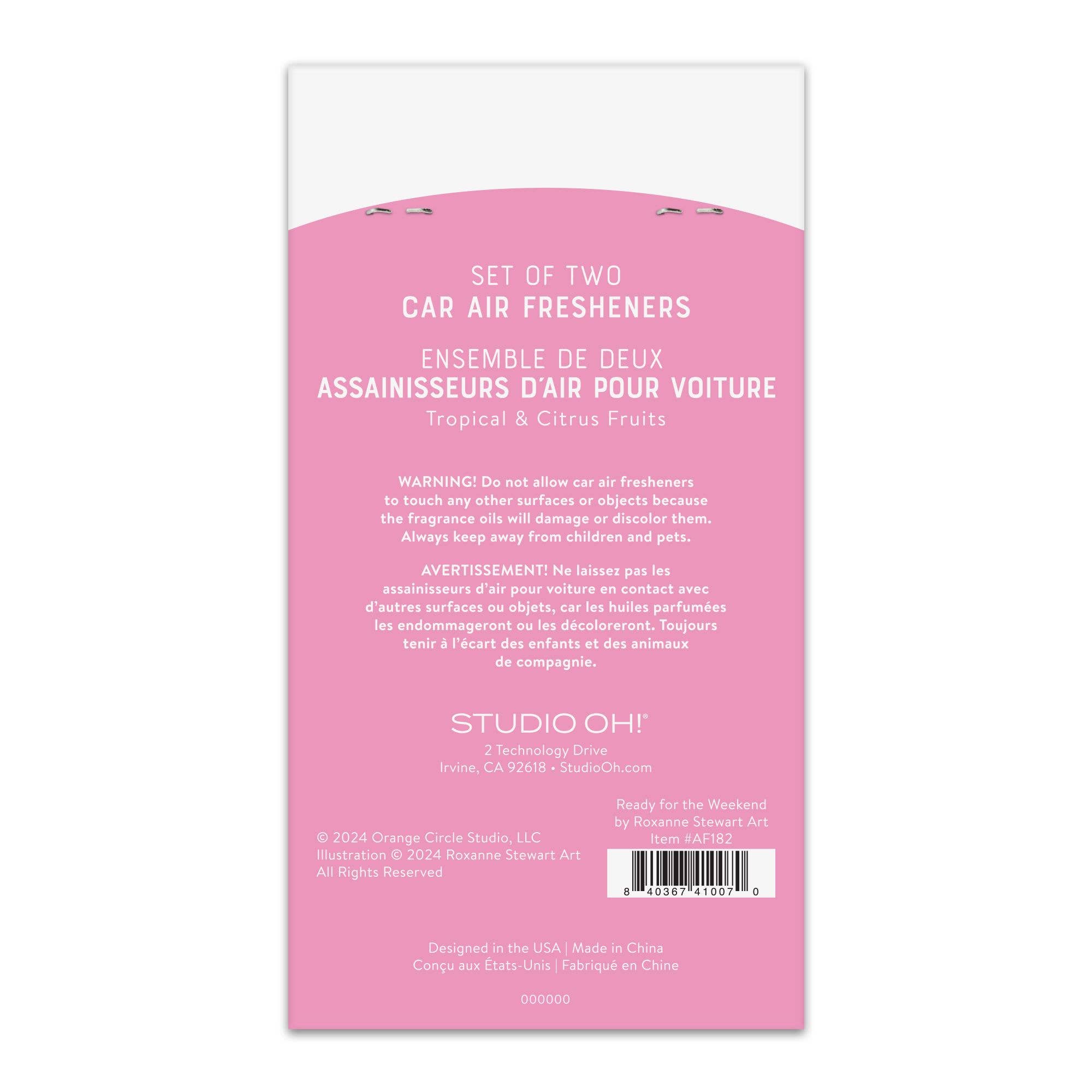 Studio Oh! - Wholesale Car Freshener - Women's - Ready for the Weekend Car Air Freshener1