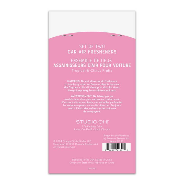 Studio Oh! - Wholesale Car Freshener - Women's - Ready for the Weekend Car Air Freshener1