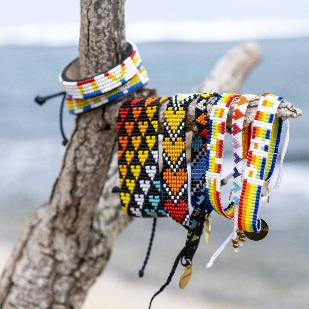 Love Is Project - Wholesale Woven/Braided Bracelet - Rainbow Love Wins Bracelet4