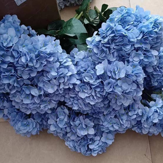 Sweet Home Deco - Wholesale Artificial Flowers - 18" Super Soft Silk Hydrangea Artificial Flower Bush