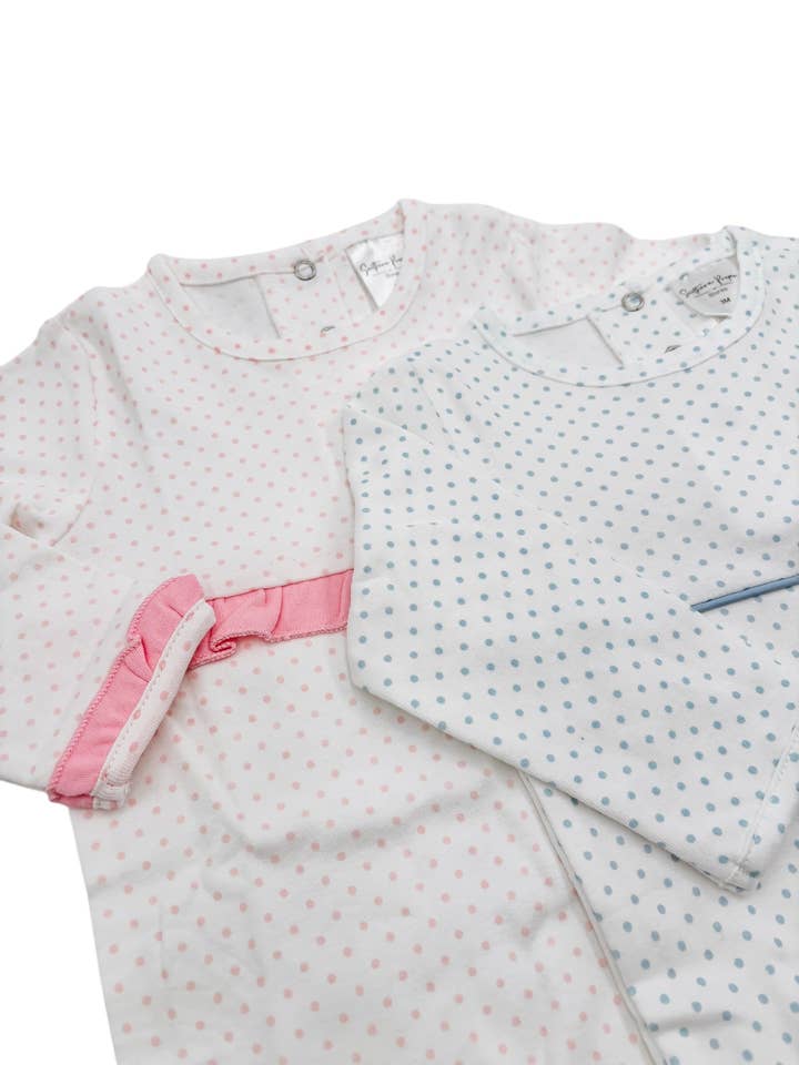 Southern Proper Blanks - Wholesale Jumpsuit - Baby - Romper - Bitty Dot LS3