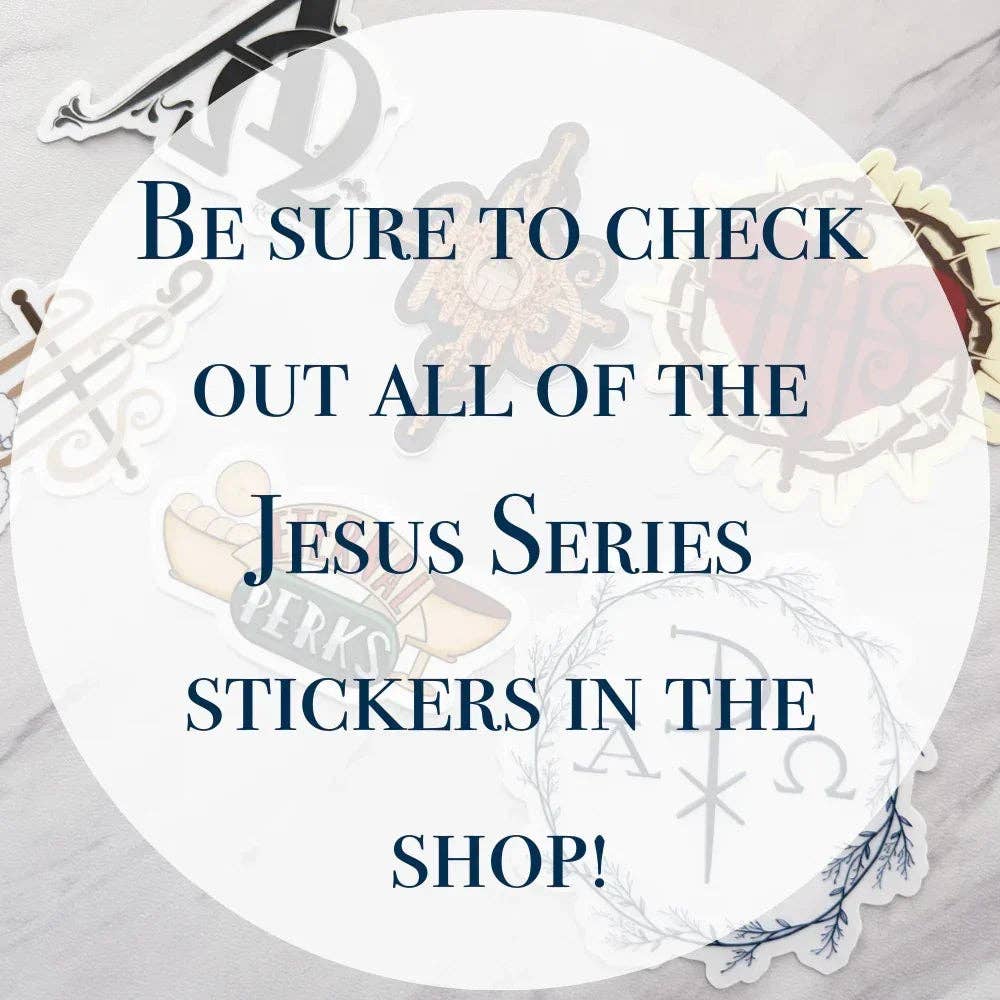 worthy of Agape - Wholesale Sticker - Divine Mercy Glow in the Dark Sticker4