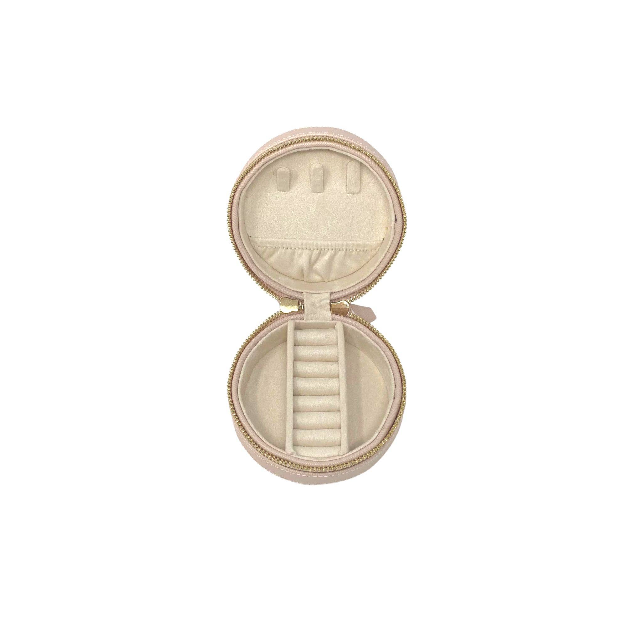 Harper James - Wholesale Jewelry Box/Organizer - Round Travel Jewelry case5