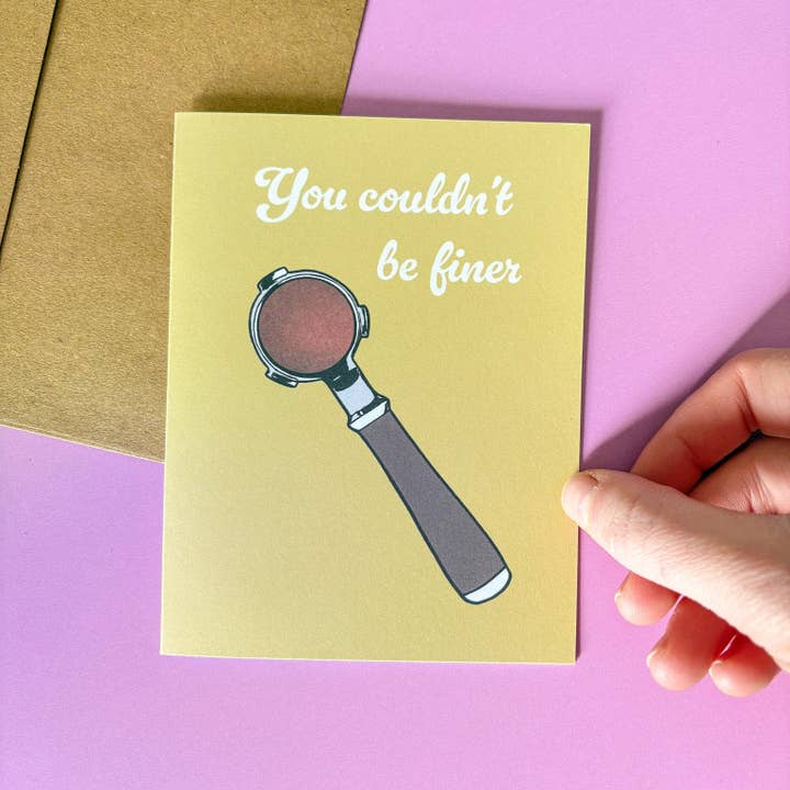 Espresso-Pun-Valentinskarte für den Großhandel von Doctor Scribble