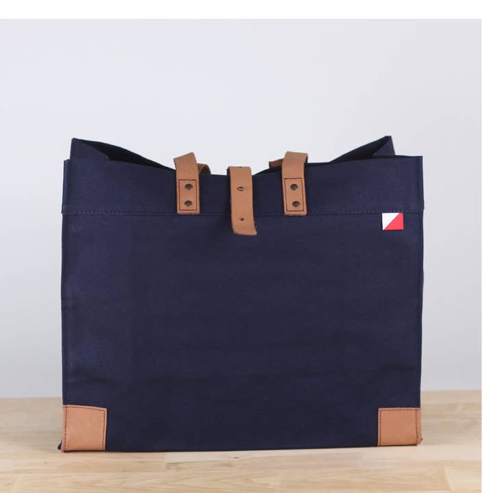 ShoreBags - Wholesale Tote Bag - Women's - Carmel Canvas and Leather Tote Bag