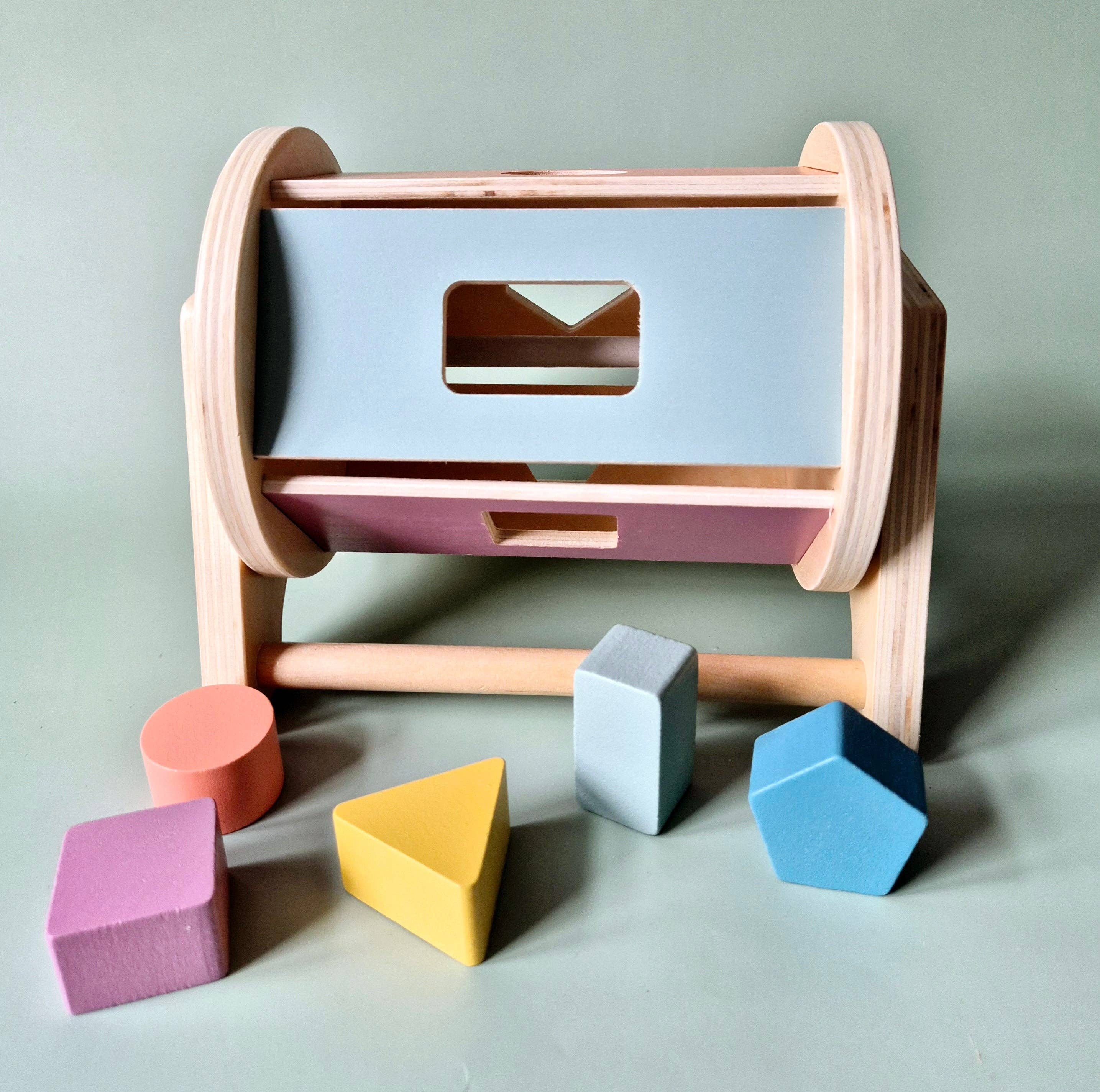 Rammelaartje - Wholesale Wood Toy - Kids - Wooden Rotatable Montessori Shape Sorter – Stimulates Motor Development2