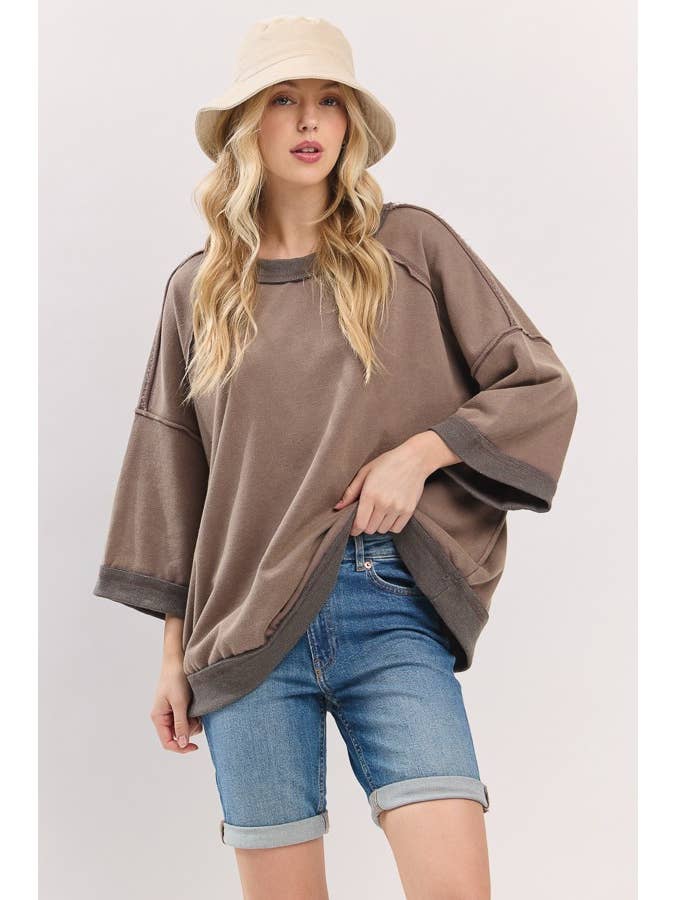 Sewn and Seen - Wholesale Top - Maternity - Mineral-Washed Oversized French Terry Top23