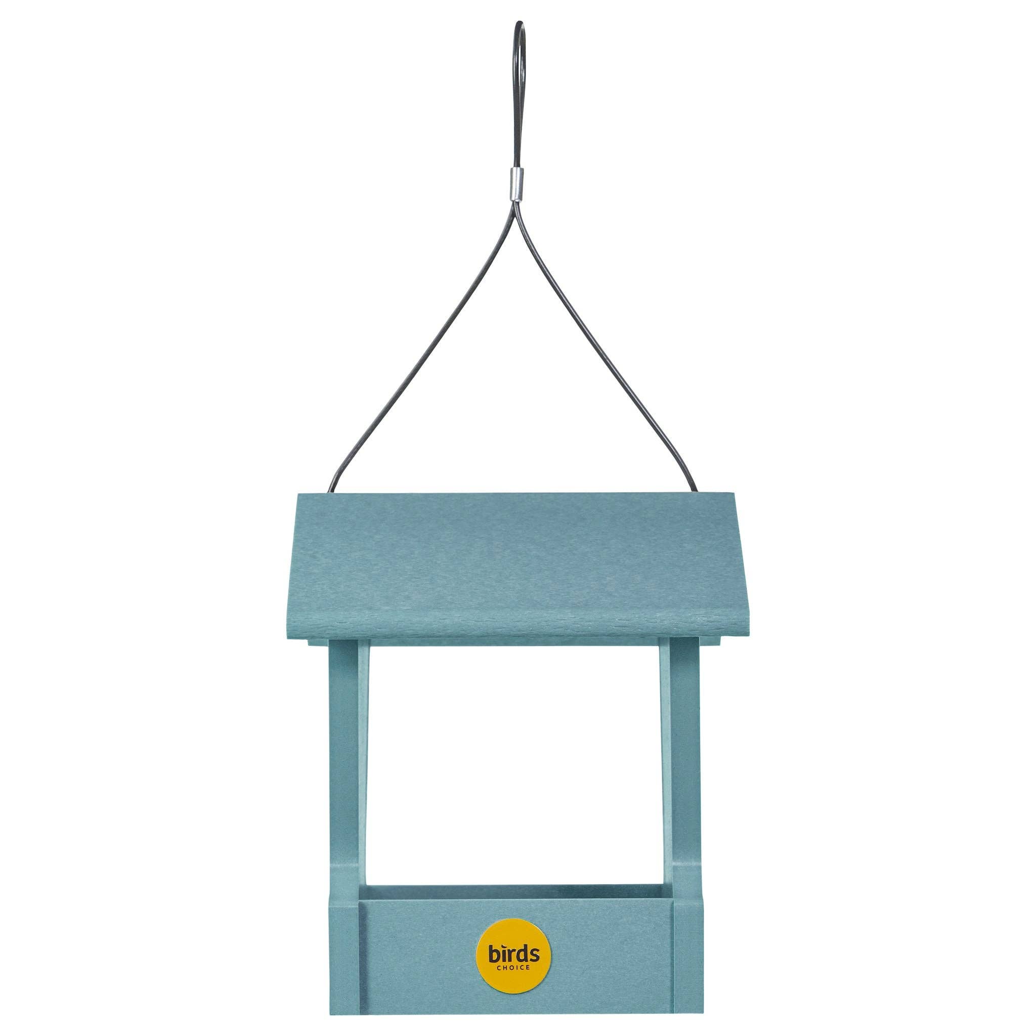 Birds Choice - Wholesale Bird Feeder - Small Hopper Bird Feeder in Blue Recycled Plastic1
